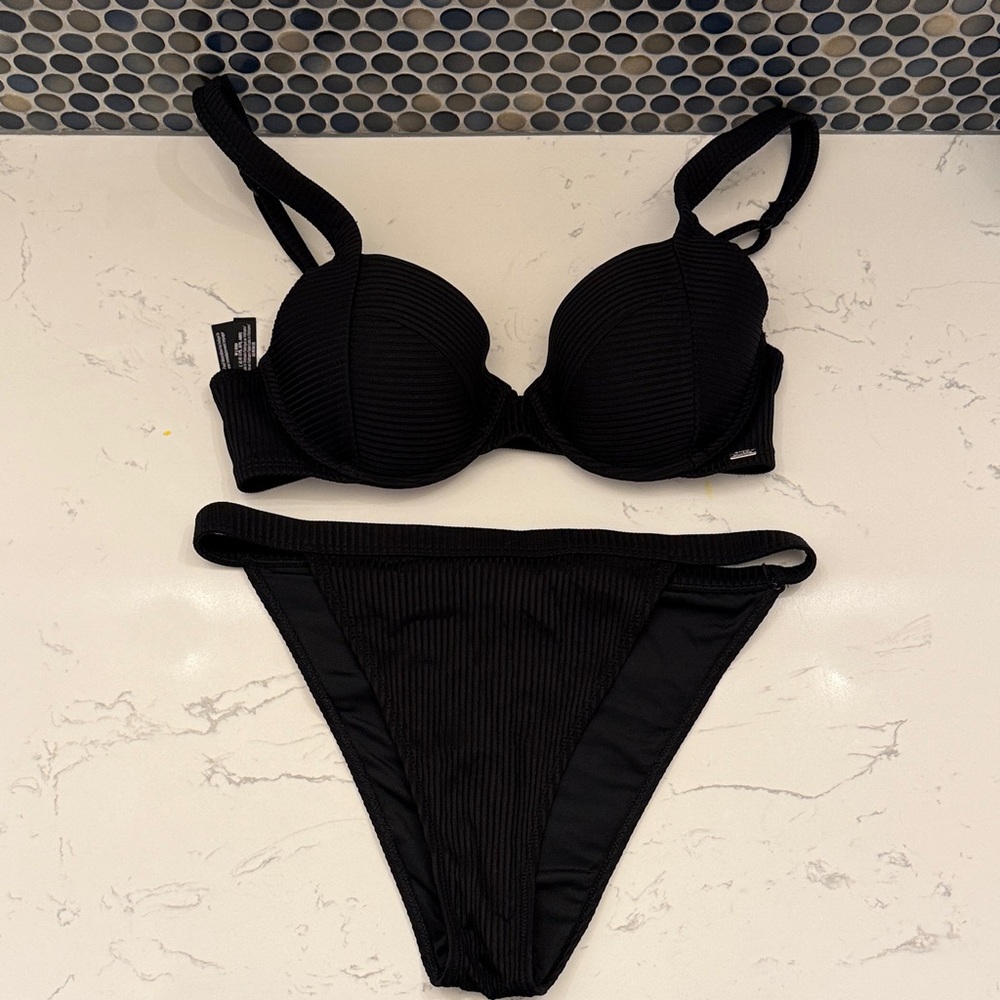 Victoria's Secret PINK Black Bikini Set